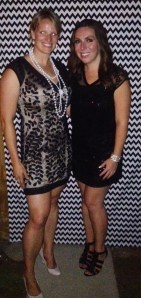 I loved the subtle shimmer of my Sachin + Babi dress!