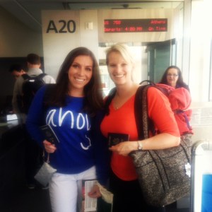 Passports in hand and ready to say goodbye to the U.S.!