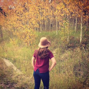 Hat: Nordstrom Blouse: Anthropologie Denim: Joe's